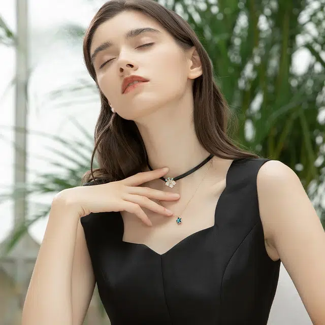 兰盈 皇冠星轻奢小众#好运 奥地利水晶 项链 女款