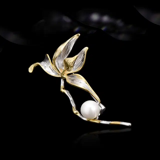 兰盈 花枝轻奢小众 环保合金 胸针 男女同款情侣款