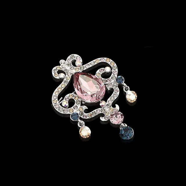 兰盈 皇冠胸花轻奢小众 奥地利水晶 胸针 男女同款情侣款