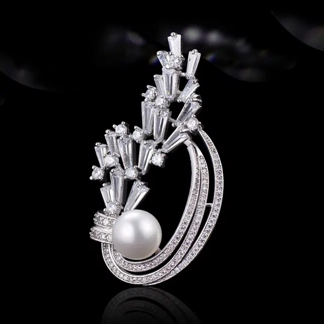 兰盈 原创设计轻奢小众 人造水晶 胸针 女款