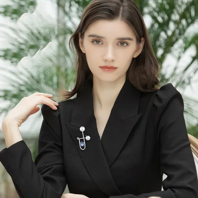 兰盈 音符轻奢小众 奥地利水晶 胸针 男女同款情侣款