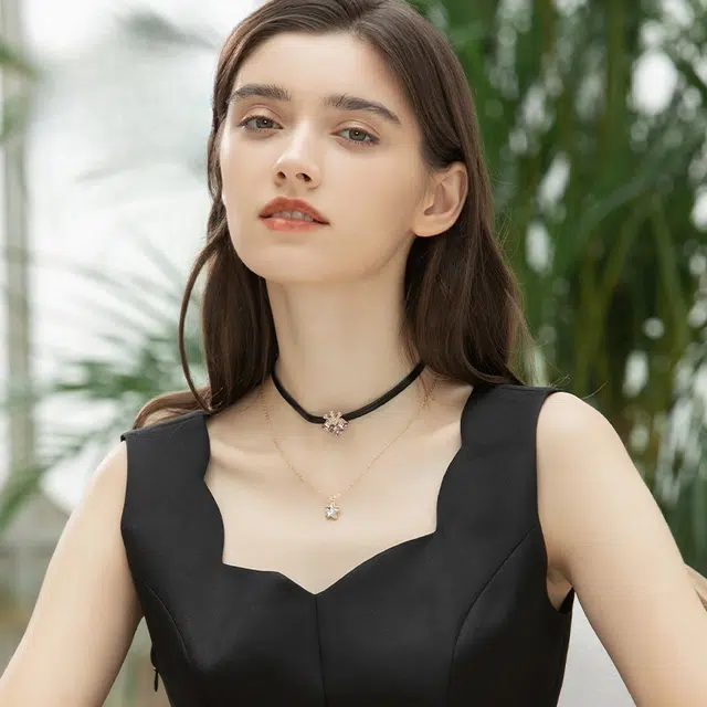 兰盈 皇冠星轻奢小众#好运 奥地利水晶 项链 女款