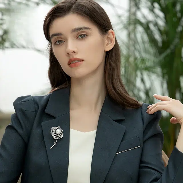 兰盈 蒲公英#好运 人造水晶 胸针 男女同款情侣款