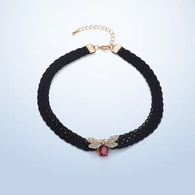 兰盈 奥地利水晶锁骨链轻奢小众#好运 合金 项链 女款