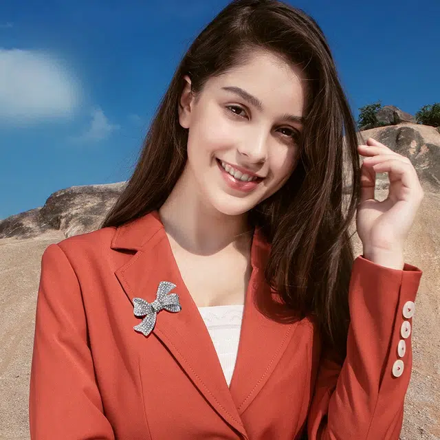 兰盈 蝴蝶结 轻奢小众 合金 胸针 女款