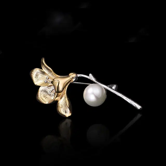 兰盈 兰花轻奢小众 环保合金 胸针 男女同款情侣款