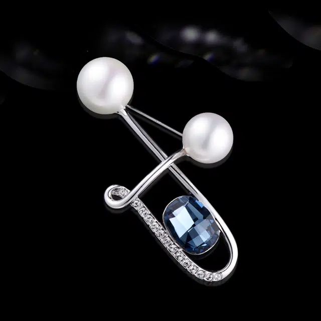 兰盈 音符轻奢小众 奥地利水晶 胸针 男女同款情侣款