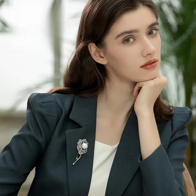 兰盈 蒲公英#好运 人造水晶 胸针 男女同款情侣款