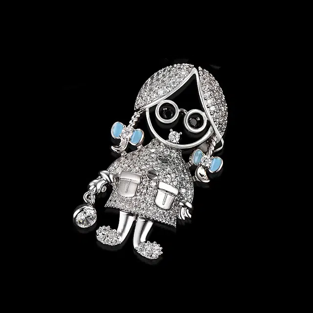 兰盈 晴天娃娃 轻奢小众 环保合金 胸针 女款