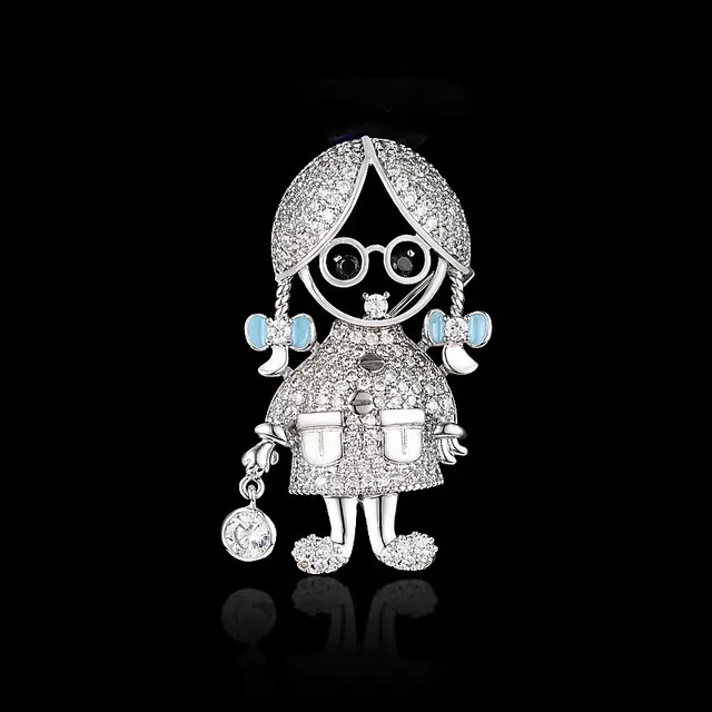 兰盈 晴天娃娃 轻奢小众 环保合金 胸针 女款