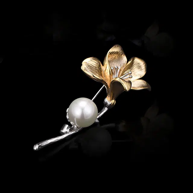 兰盈 兰花轻奢小众 环保合金 胸针 男女同款情侣款