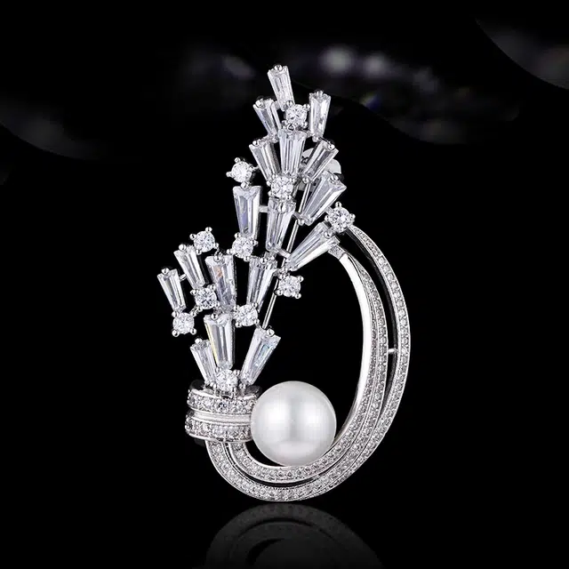 兰盈 原创设计轻奢小众 人造水晶 胸针 女款