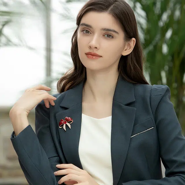 兰盈 蝴蝶结轻奢小众 环保合金 胸针 女款