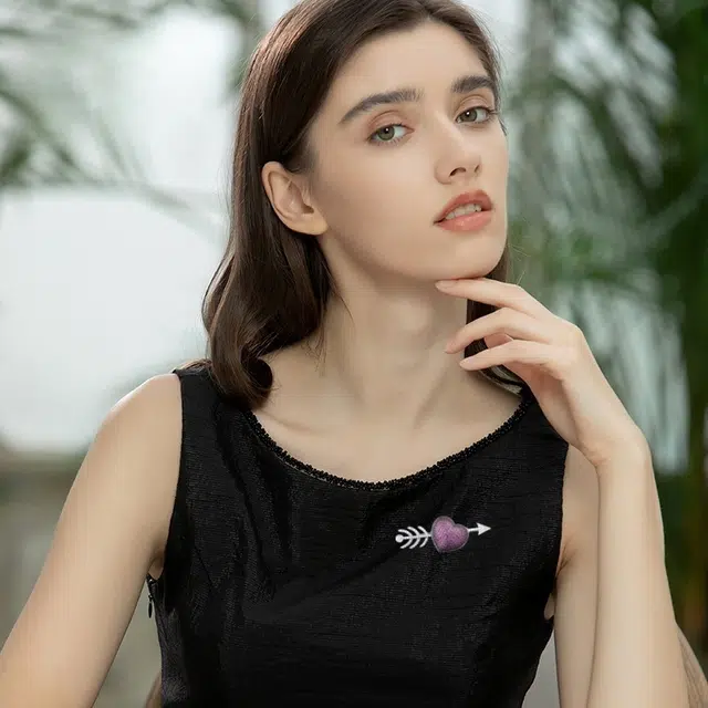 兰盈 一箭穿心 轻奢小众 人造水晶 胸针 女款