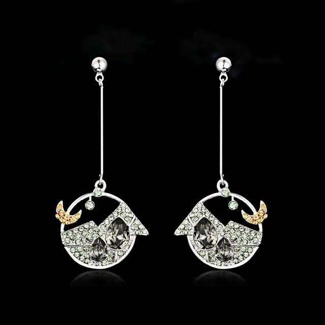 兰盈 圆境 轻奢优雅耳饰品 合金 耳环 女款