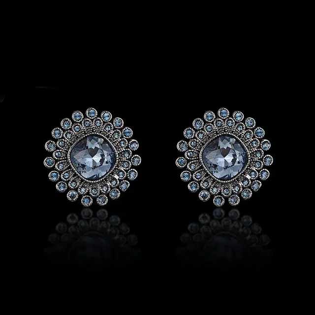 兰盈 繁花#好运 水晶耳环 轻奢小众耳饰品 女款