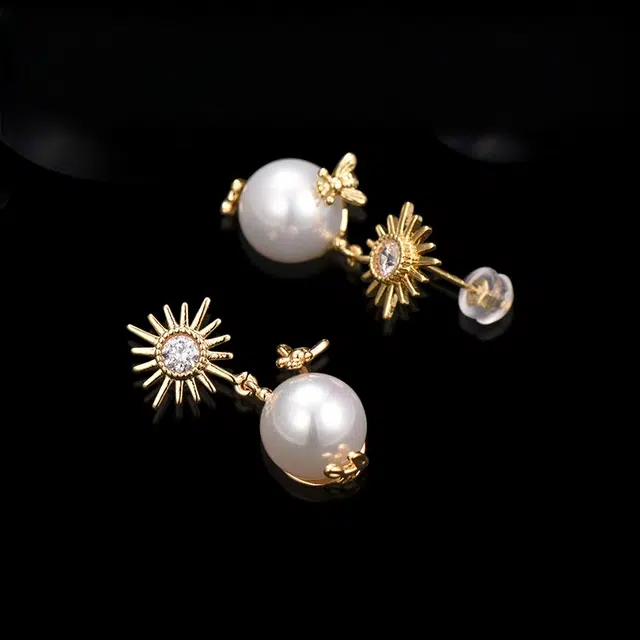 兰盈 太阳花轻奢小众耳饰原创设计#好运 奥地利水晶 耳环 女款