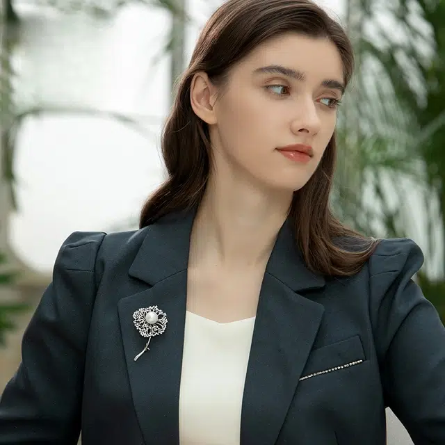 兰盈 蒲公英#好运 人造水晶 胸针 男女同款情侣款