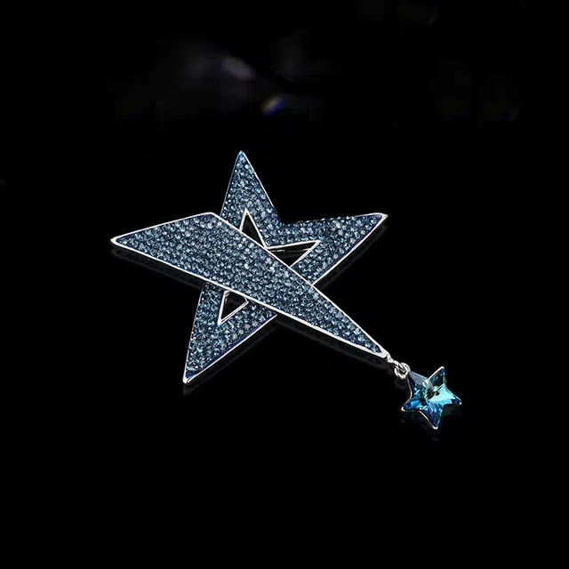 兰盈 奢华星星 轻奢小众 合金 胸针 男女同款情侣款