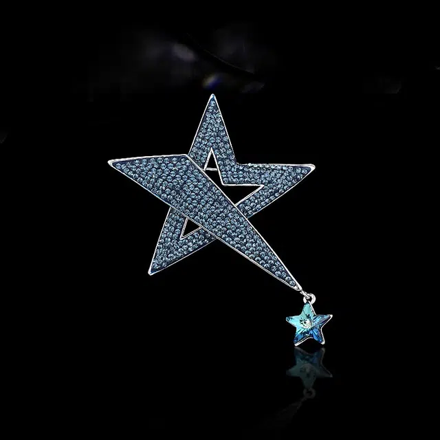 兰盈 奢华星星 环保合金 胸针 男女同款情侣款