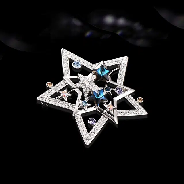 兰盈 星星轻奢小众 合金 胸针 女款