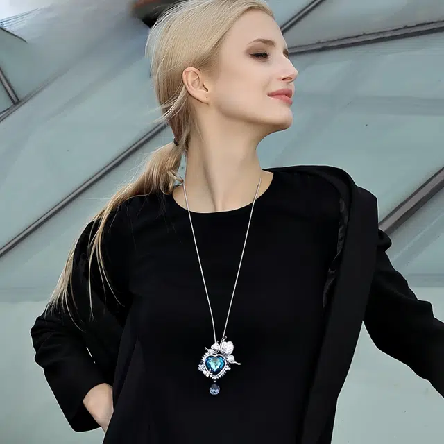 兰盈 海洋之心  水晶 胸针 女款