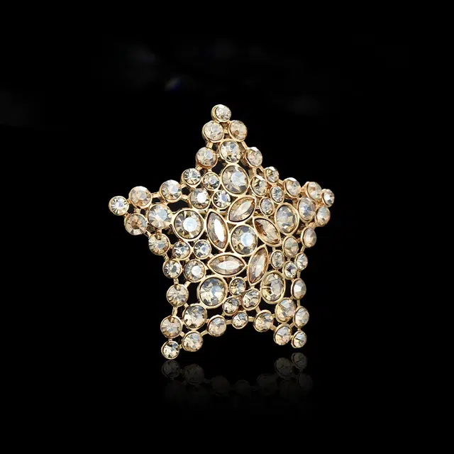 兰盈 奥地利水晶#好运 环保合金 胸针 男女同款情侣款