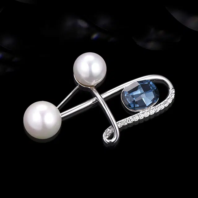 兰盈 音符轻奢小众 奥地利水晶 胸针 男女同款情侣款