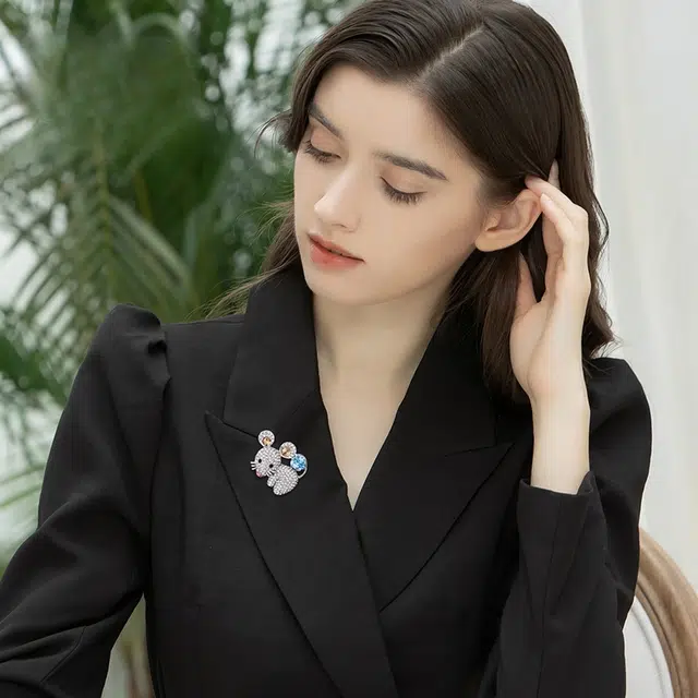 兰盈 锦鼠轻奢小众 环保合金 胸针 男女同款情侣款