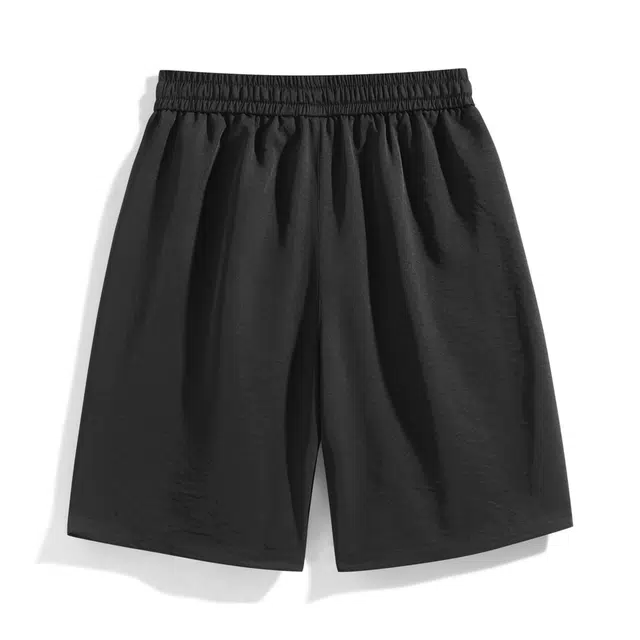 曼城 美式复古运动学院风五分宽松简约时尚潮流百搭舒适透气无性别主义休闲短裤 男女同款