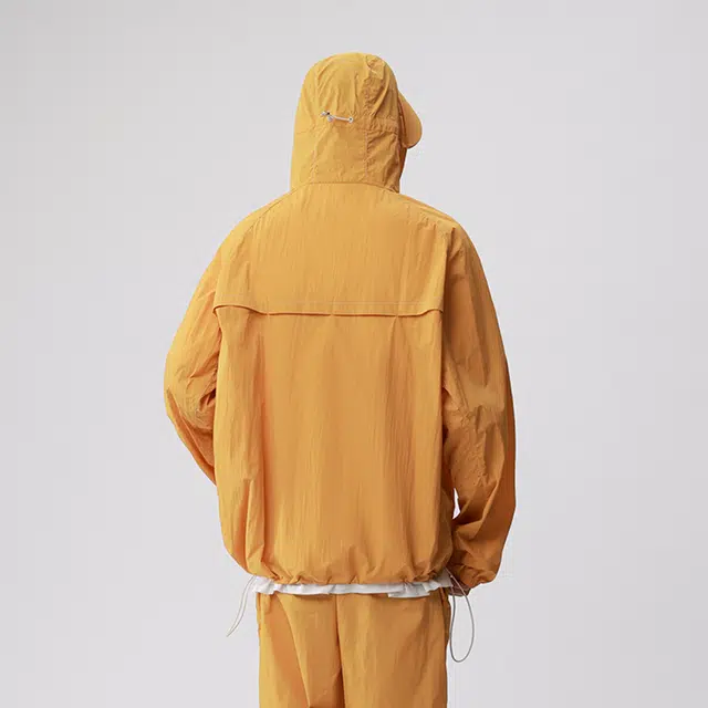 曼城 纯色山系户外冰皮轻薄外套宽松连帽多巴胺色系简约基础款超轻 透气防晒服 男女同款