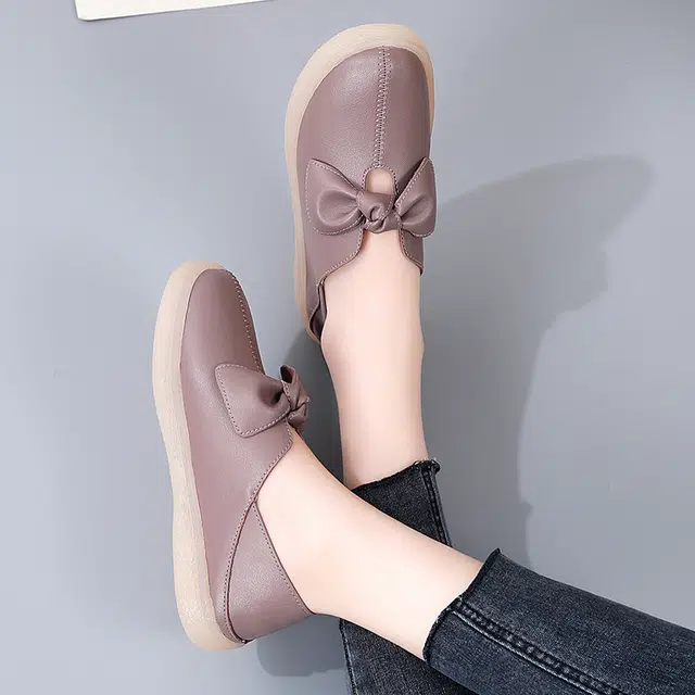 健氏 二层牛皮 气质舒适百搭 休闲单鞋 女款