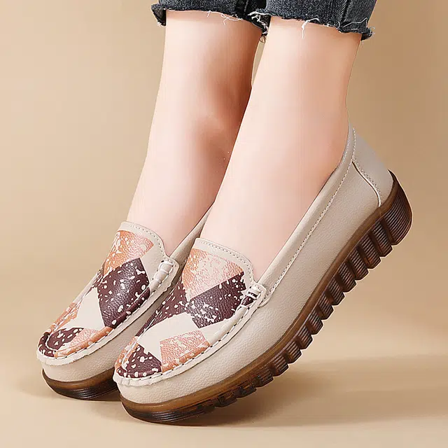 健氏 二层牛皮 时尚舒适 百搭日常 休闲单鞋 女款