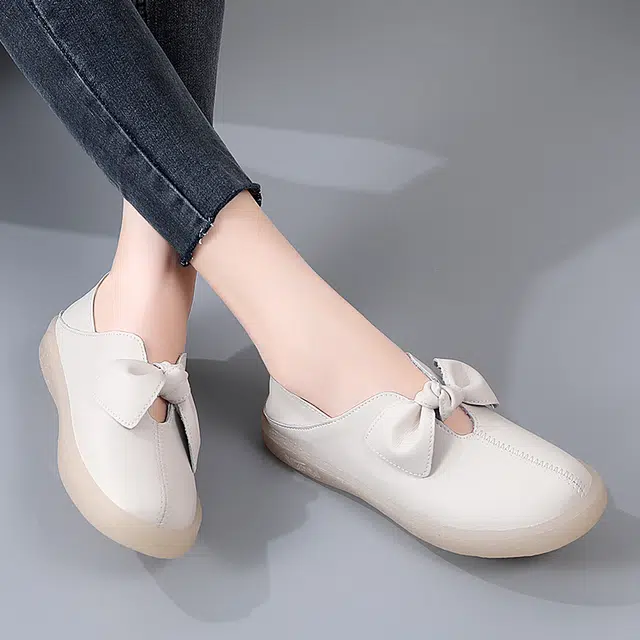 健氏 二层牛皮 气质舒适百搭 休闲单鞋 女款