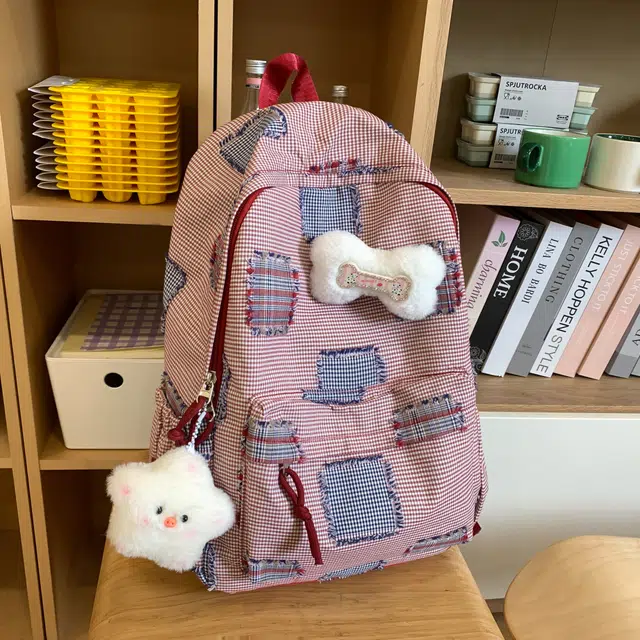 草丛喵喵喵 可爱百搭高颜值 尼龙 双肩包 大号 女款 多色