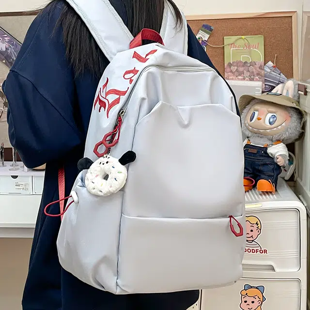 草丛喵喵喵 百搭潮流高颜值 尼龙 双肩包 男女同款情侣款 多色