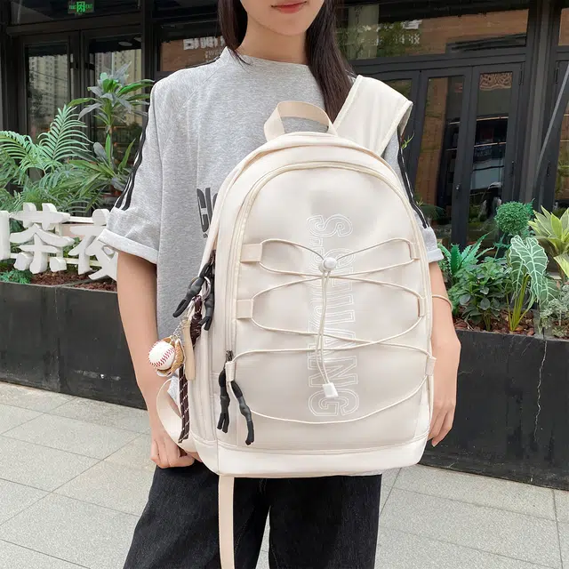 草丛喵喵喵 时尚百搭轻便小众 尼龙 双肩包 男女同款情侣款 多色
