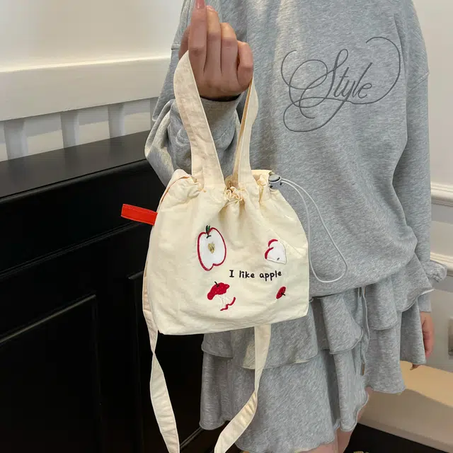 草丛喵喵喵 百搭可爱通勤 尼龙 单肩手提包 常规 女款 圆点黑色/藏蓝色/米白色/灰色/黑色/红色/黄色/蓝色