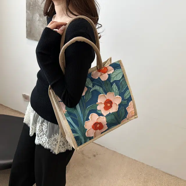 草丛喵喵喵 时尚百搭潮流日常通勤 帆布 帆布包单肩包 女款 多色