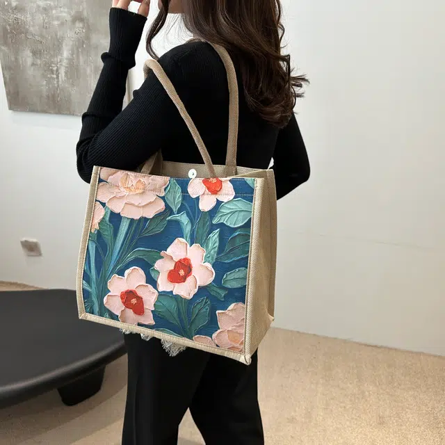 草丛喵喵喵 时尚百搭潮流日常通勤 帆布 帆布包单肩包 女款 多色