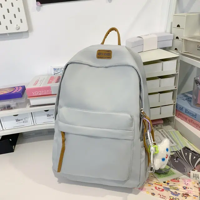 草丛喵喵喵 高颜值简约百搭学生潮流 尼龙 双肩包 男女同款情侣款 多色