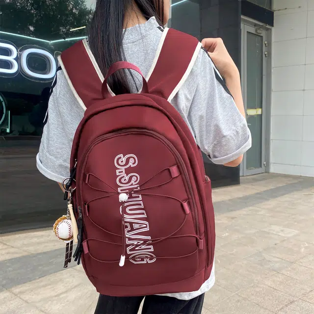草丛喵喵喵 时尚百搭轻便小众 尼龙 双肩包 男女同款情侣款 多色