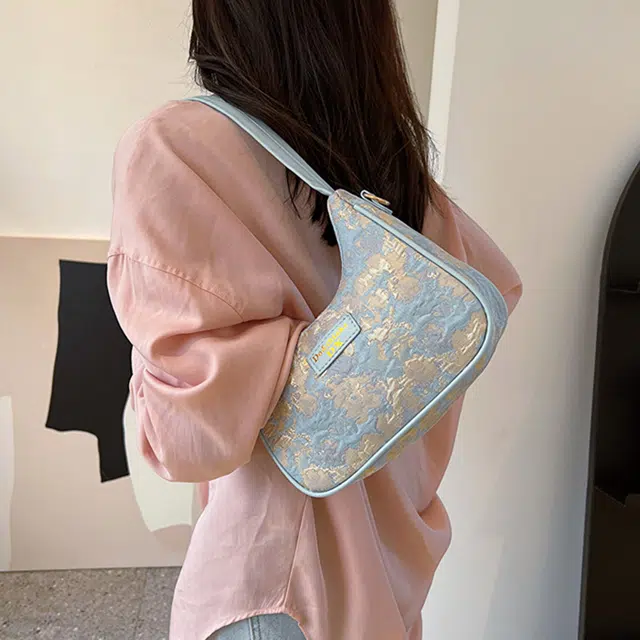 草丛喵喵喵 百搭小清新复古简约时尚 帆布个性刺绣设计休闲 日常通勤 帆布包单肩斜挎包 女款 多色 常规