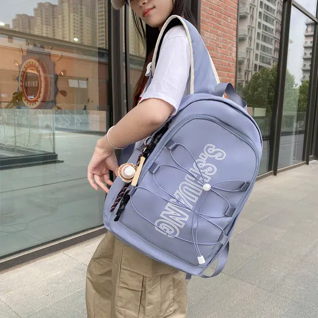 草丛喵喵喵 时尚百搭轻便小众 尼龙 双肩包 男女同款情侣款 多色