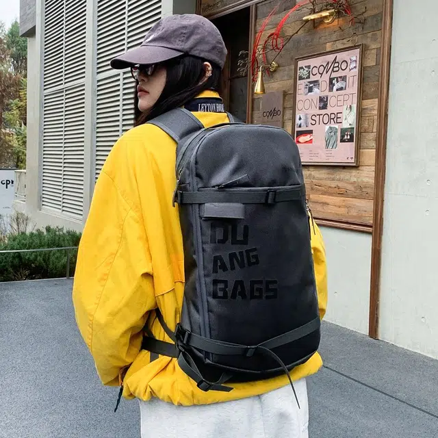 草丛喵喵喵 高颜值百搭字母潮流 牛津布 背包双肩包 男女同款情侣款 多色