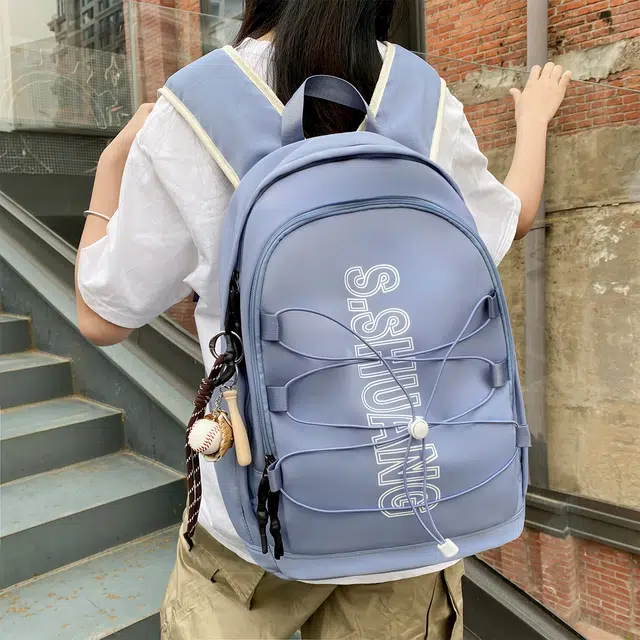 草丛喵喵喵 时尚百搭轻便小众 尼龙 双肩包 男女同款情侣款 多色