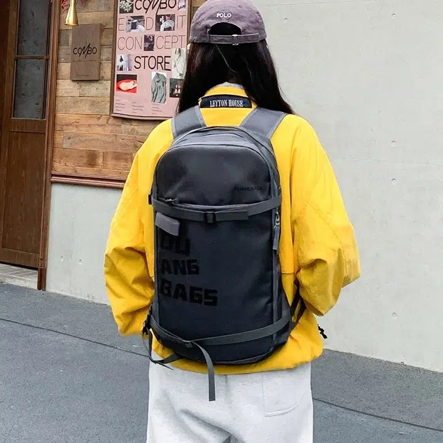 草丛喵喵喵 高颜值百搭字母潮流 牛津布 背包双肩包 男女同款情侣款 多色