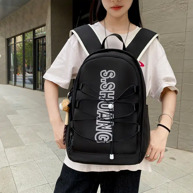 草丛喵喵喵 时尚百搭轻便小众 尼龙 双肩包 男女同款情侣款 多色