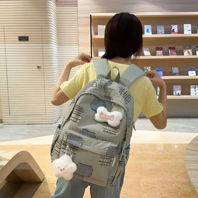 草丛喵喵喵 可爱百搭高颜值 尼龙 双肩包 大号 女款 多色