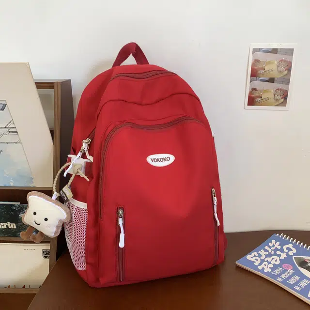 草丛喵喵喵 高颜值简约百搭潮流街头 尼龙 双肩包 女款 多色